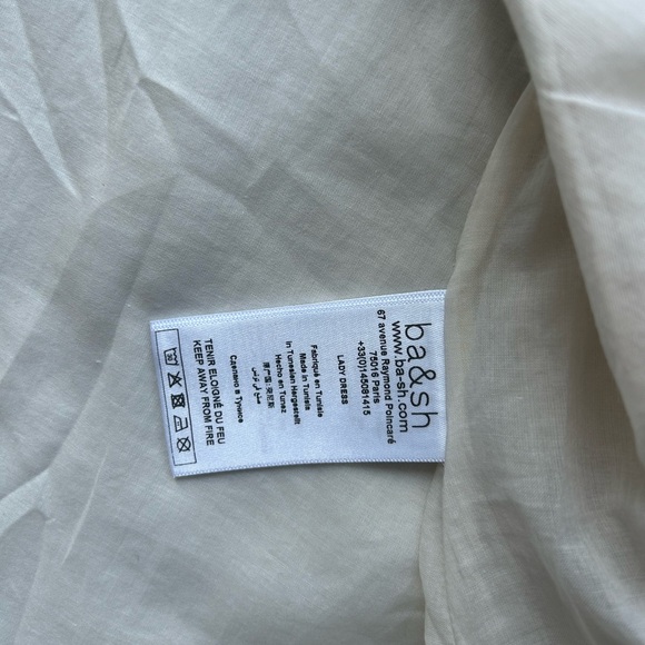 ba&sh Cream Buttoned Mini Dress - Picture 7 of 8